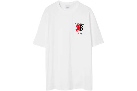 burberry contrast logo graphic cotton t-shirt|Logo Cotton T.